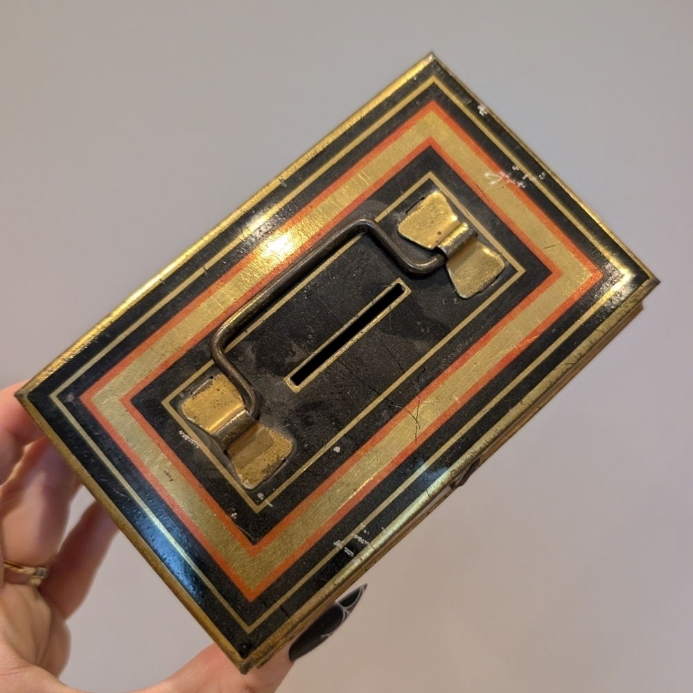 Vintage Metal Box with Handle